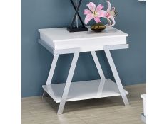 Titus End Table in White