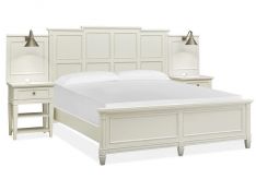 Willowbrook Queen Wall Bed in Egg Shell White