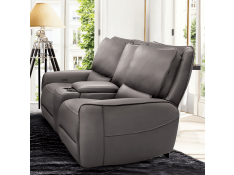 Phineas Power Loveseat in Gray