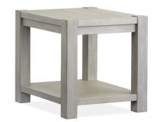 Burgess Rectangular End Table in Calico Grey
