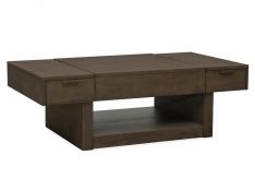 McGrath Lift Top Cocktail Table with Casters in Urbane Bronze