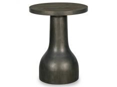 Bosley Round Accent Table in Coffee Bean