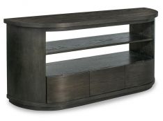 Bosley Demilune Sofa Table in Coffee Bean