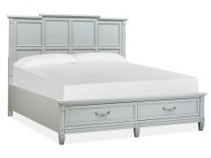 Glenbrook King Panel Storage Bed in Pebble