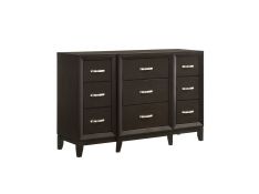 Beaumont 9 Drawer Dresser in Merlot