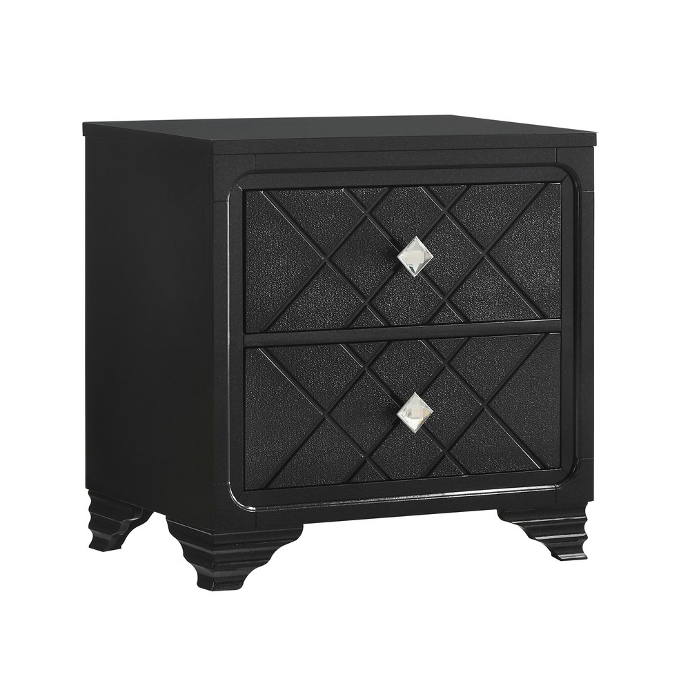 Penelope 2 Drawer Nightstand In Black