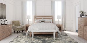 Ashley Flannia Bedroom Collection in Gray - Local Furniture Outlet