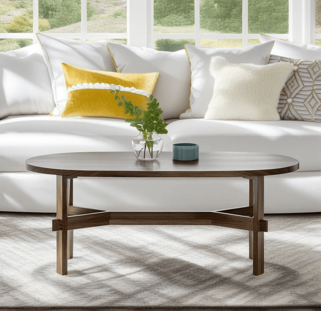 How To Style An Oval Coffee Table