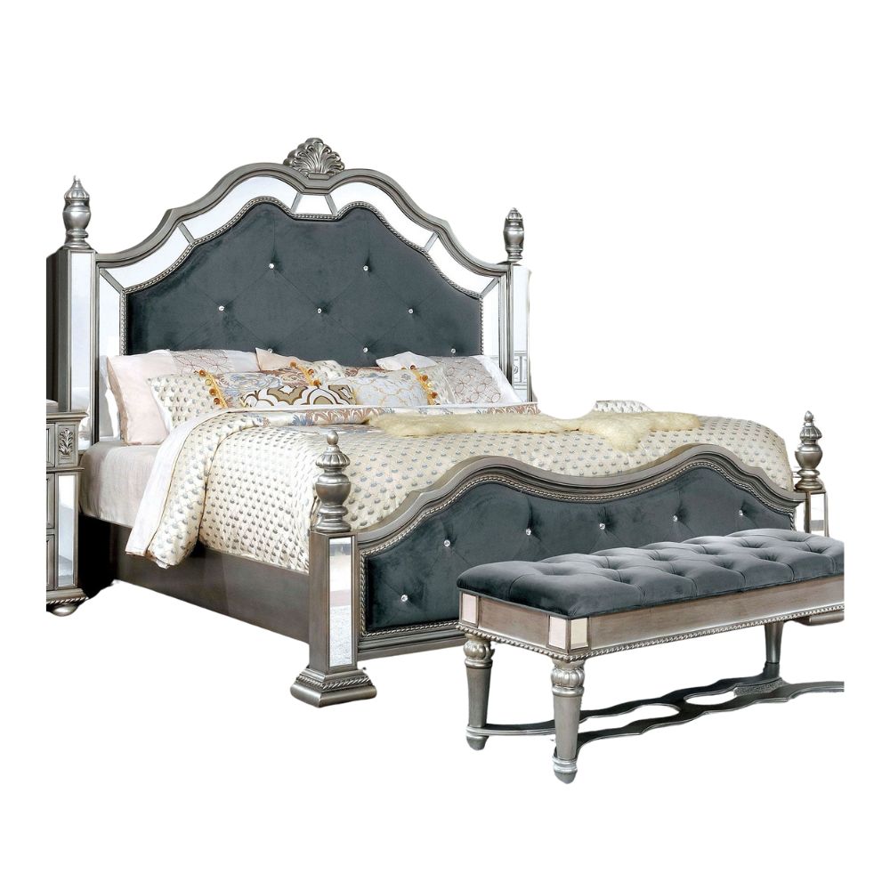 Azha California King Poster Bed - Furniture of America - Local Furniture Outlet