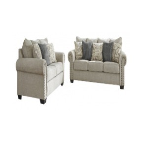 Metro Corner Suite Right Hand including full scatter pack and Footstool in  Beige Chenille - Allans Furniture & Flooring Warehouse