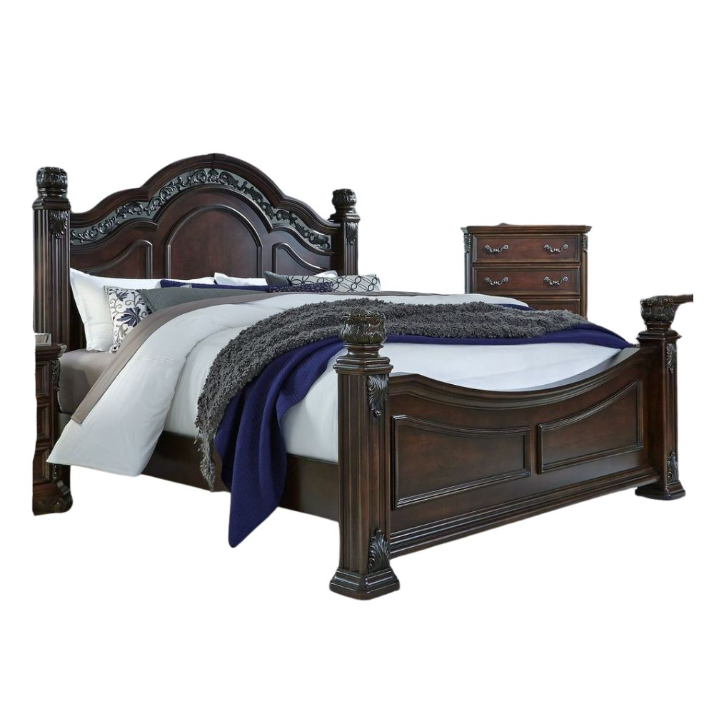 Messina Estates California King Poster Bed - Liberty Furniture - Local Furniture Outlet